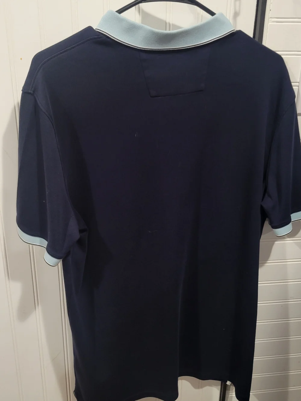 Banana Republic Navy Polo with Light Blue Trim